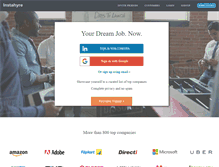 Tablet Screenshot of instahyre.com